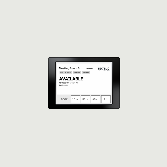 TEKTELIC TEMPO — LoRaWAN Meeting Room Display Tablet